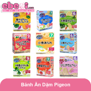 Bánh ăn dặm Pigeon 6M hộp 6 gói