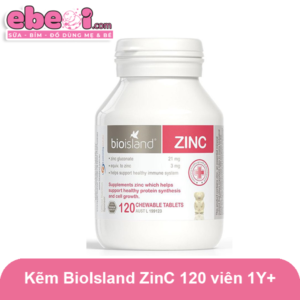 Kẽm BioIsland ZinC 120 viên 1Y+