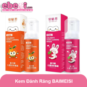 Kem đánh răng nội địa Trung Quốc BAIMEISI 60ml (vị cam, dâu)