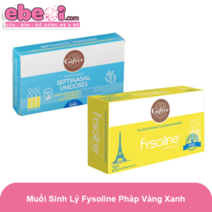 Muối sinh lý Fysoline vàng xanh hộp 20 ống