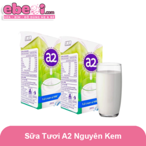 Sữa tươi A2 dạng nước nguyên kem lốc 6 hộp 200ml