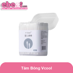 Tăm bông Vcool hộp 100 chiếc
