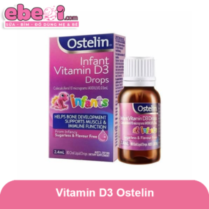 Vitamin D3 Ostelin Cho Trẻ 0-12 Tháng - Lọ 2.4ml