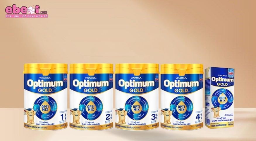 Các dòng sữa Optimum