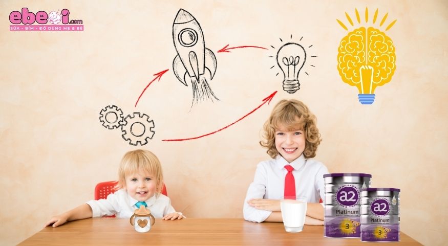 Sữa hỗ trợ phát triển trí não và thể chất