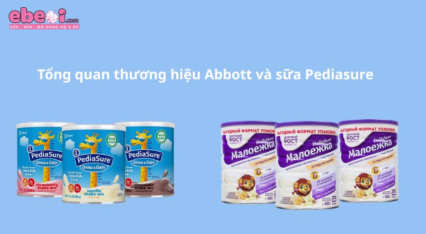 Tổng quan thương hiệu Abbott và sữa Pediasure