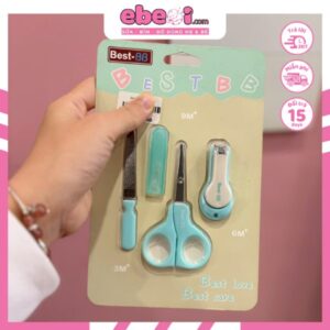 Bộ 4 món bấm móng tay cho trẻ sơ sinh thép chống gỉ cao cấp