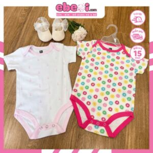 Bodysuit cho bé trai bé gái sơ sinh 0-6 tháng Nhật Bản