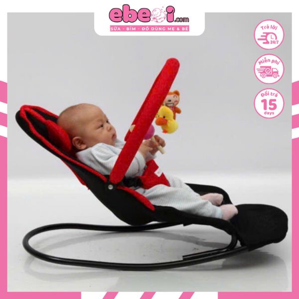 Ghế nhún bập bênh cho bé | Kèm thanh treo thú dễ thương