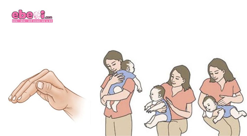 mẹo dân gian chữa khò khè cho trẻ sơ sinh với phương pháp  vỗ rung long đờm