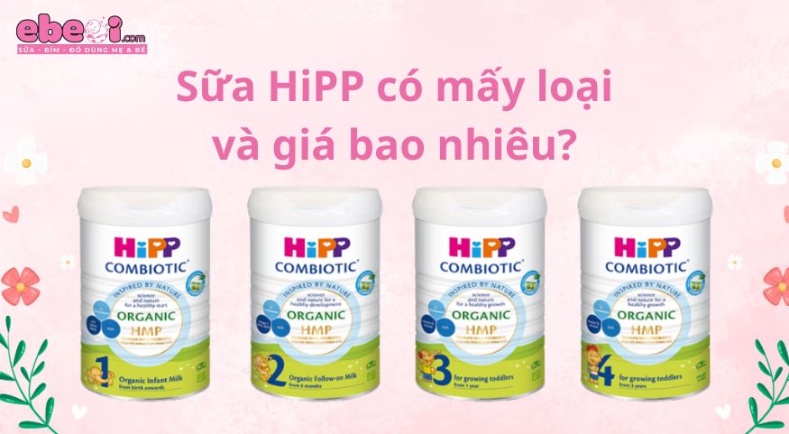 Sữa HiPP cho trẻ sơ sinh có tốt không? Có mấy loại giá bao nhiêu? 6 Sữa HiPP có mấy loại và giá bao nhiêu?