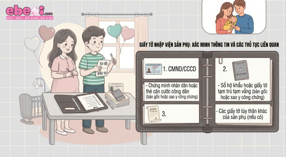 Danh mục giấy tờ tùy thân khi đi sinh mẹ không thể thiếu
