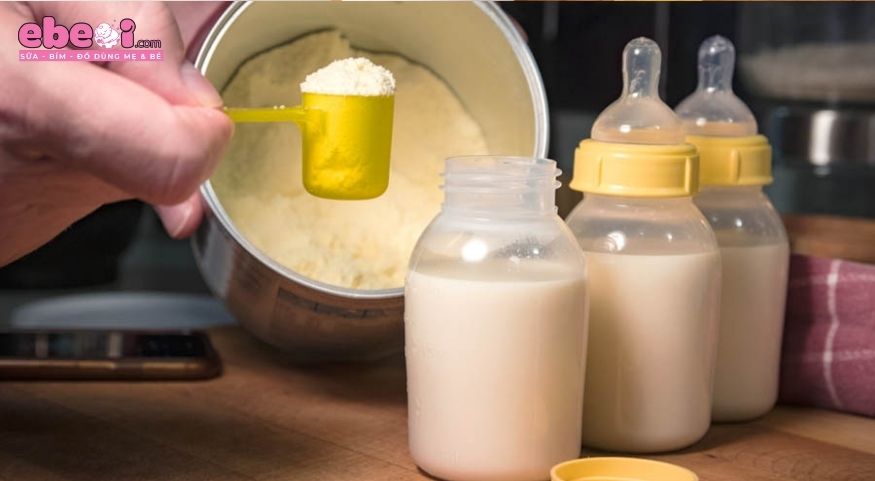 Đong lượng sữa chính xác theo hướng dẫn