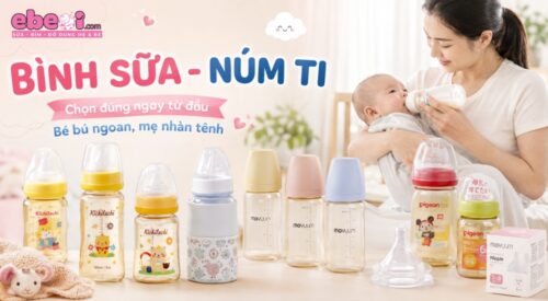 Bình sữa và núm ti loại nào phù hợp với bé Bình sữa và núm ti loại nào phù hợp với bé